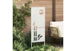 Garden Privacy Screen White 50 X140cm Cold-rolled Steel Garden Privacy Screen White 50 X140cm Cold-rolled Steel