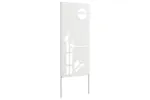 Garden Privacy Screen White 50 X140cm Cold-rolled Steel Garden Privacy Screen White 50 X140cm Cold-rolled Steel
