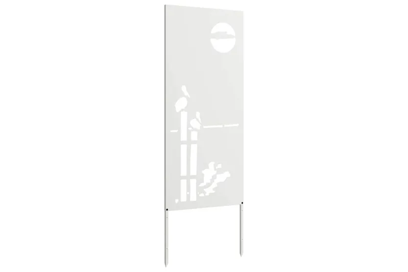 Garden Privacy Screen White 50 X140cm Cold-rolled Steel Garden Privacy Screen White 50 X140cm Cold-rolled Steel