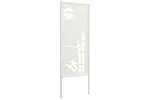 Garden Privacy Screen White 50 X140cm Cold-rolled Steel Garden Privacy Screen White 50 X140cm Cold-rolled Steel