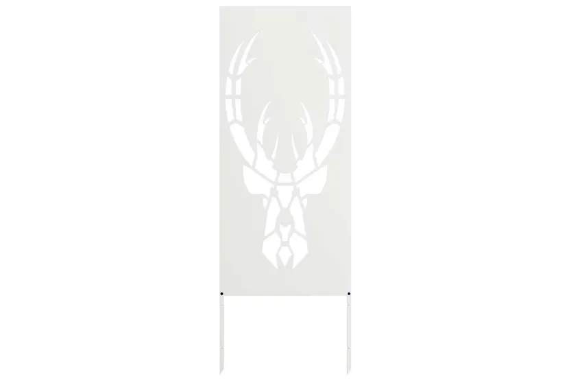 Garden Privacy Screen White 50 X140cm Cold-rolled Steel Garden Privacy Screen White 50 X140cm Cold-rolled Steel