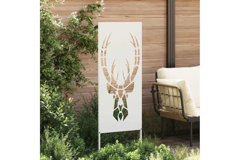 Garden Privacy Screen White 50 X140cm Cold-rolled Steel Garden Privacy Screen White 50 X140cm Cold-rolled Steel