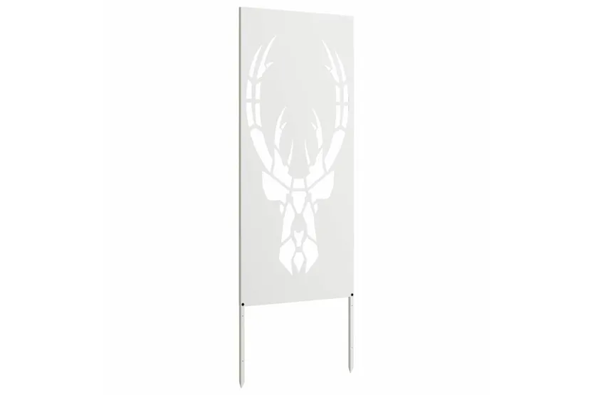 Garden Privacy Screen White 50 X140cm Cold-rolled Steel Garden Privacy Screen White 50 X140cm Cold-rolled Steel