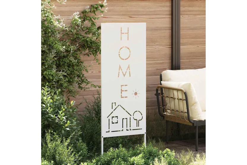 Garden Privacy Screen White 50 X140cm Cold-rolled Steel Garden Privacy Screen White 50 X140cm Cold-rolled Steel