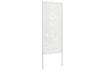 Garden Privacy Screen White 50 X140cm Cold-rolled Steel Garden Privacy Screen White 50 X140cm Cold-rolled Steel