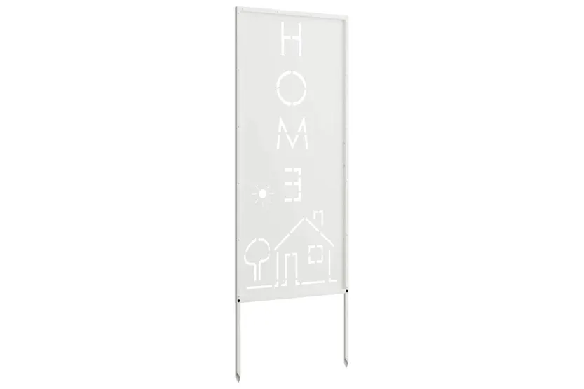 Garden Privacy Screen White 50 X140cm Cold-rolled Steel Garden Privacy Screen White 50 X140cm Cold-rolled Steel