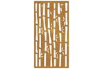 Garden Wall Decoration 105x55 Cm Corten Steel Bamboo Design Garden Wall Decoration 105x55 Cm Corten Steel Bamboo Design
