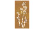 Garden Wall Decoration 105x55 Cm Corten Steel Bamboo Design Garden Wall Decoration 105x55 Cm Corten Steel Bamboo Design