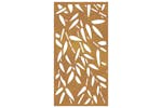 Garden Wall Decoration 105x55 Cm Corten Steel Bamboo Leaf Design Garden Wall Decoration 105x55 Cm Corten Steel Bamboo Leaf Design