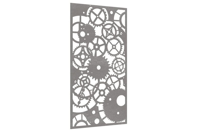 Garden Wall Decoration 105x55 Cm Corten Steel Gear Wheel Design Garden Wall Decoration 105x55 Cm Corten Steel Gear Wheel Design