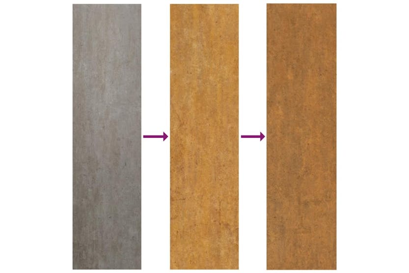 Garden Wall Decoration 105x55 Cm Corten Steel Leaf Design Garden Wall Decoration 105x55 Cm Corten Steel Leaf Design