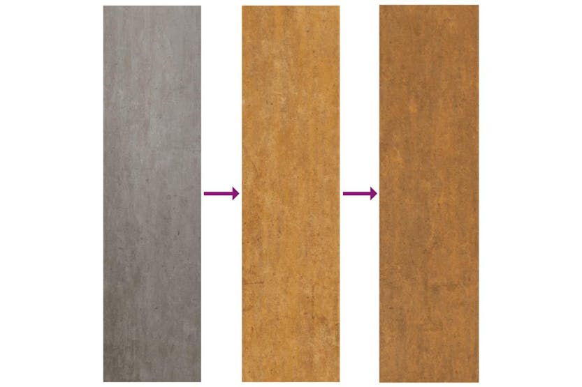 Garden Wall Decoration 105x55 Cm Corten Steel Skyline Design Garden Wall Decoration 105x55 Cm Corten Steel Skyline Design