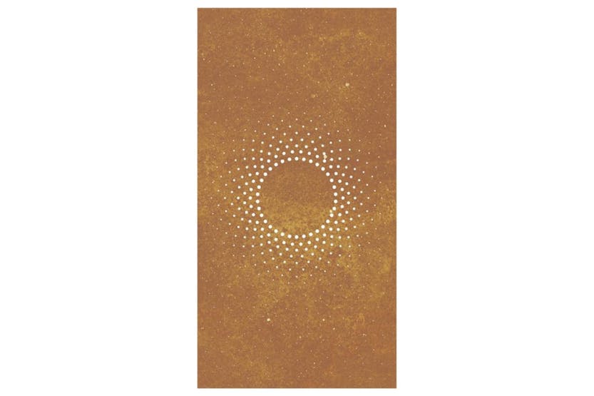 Garden Wall Decoration 105x55 Cm Corten Steel Sun Design Garden Wall Decoration 105x55 Cm Corten Steel Sun Design