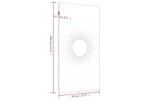 Garden Wall Decoration 105x55 Cm Corten Steel Sun Design Garden Wall Decoration 105x55 Cm Corten Steel Sun Design