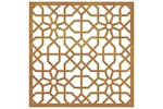 Garden Wall Decoration 55x55 Cm Corten Steel Moorish Design Garden Wall Decoration 55x55 Cm Corten Steel Moorish Design