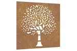 Garden Wall Decoration 55x55 Cm Corten Steel Tree Design Garden Wall Decoration 55x55 Cm Corten Steel Tree Design