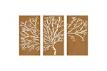 Garden Wall Decorations 3 Pcs 105x55 Cm Corten Steel Tree Design Garden Wall Decorations 3 Pcs 105x55 Cm Corten Steel Tree Design
