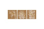 Garden Wall Decorations 3 Pcs 55x55 Cm Corten Steel Grass Design Garden Wall Decorations 3 Pcs 55x55 Cm Corten Steel Grass Design