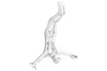 Sculpture Silver 22 X 8 X 25 Cm Aluminium Sculpture Silver 22 X 8 X 25 Cm Aluminium