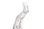 Sculpture Silver 22 X 8 X 25 Cm Aluminium Sculpture Silver 22 X 8 X 25 Cm Aluminium