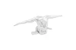 Sculpture Silver 63 X 20 X 22 Cm Aluminium Sculpture Silver 63 X 20 X 22 Cm Aluminium