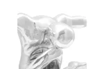 Sculpture Silver 63 X 20 X 22 Cm Aluminium Sculpture Silver 63 X 20 X 22 Cm Aluminium