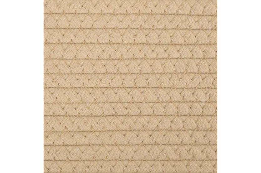 Storage Basket Beige And White 38x46 Cm Cotton Storage Basket Beige And White 38x46 Cm Cotton