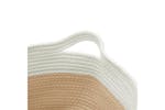 Storage Basket Beige And White 40x25 Cm Cotton Storage Basket Beige And White 40x25 Cm Cotton