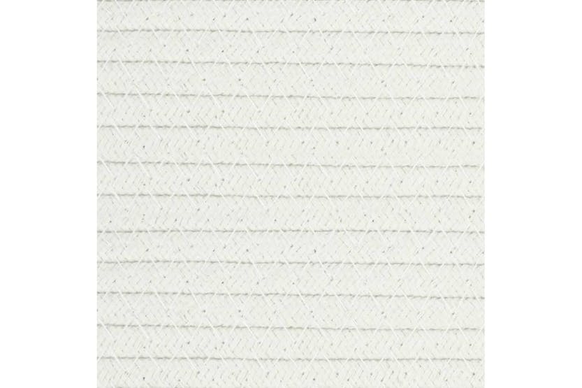 Storage Basket Beige And White 40x35 Cm Cotton Storage Basket Beige And White 40x35 Cm Cotton