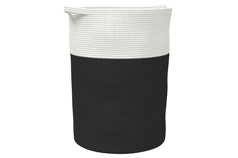 Storage Basket Black And White 49x65 Cm Cotton Storage Basket Black And White 49x65 Cm Cotton