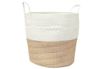Storage Basket Brown And White 43x38 Cm Cotton Storage Basket Brown And White 43x38 Cm Cotton