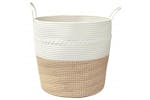 Storage Basket Brown And White 43x38 Cm Cotton Storage Basket Brown And White 43x38 Cm Cotton