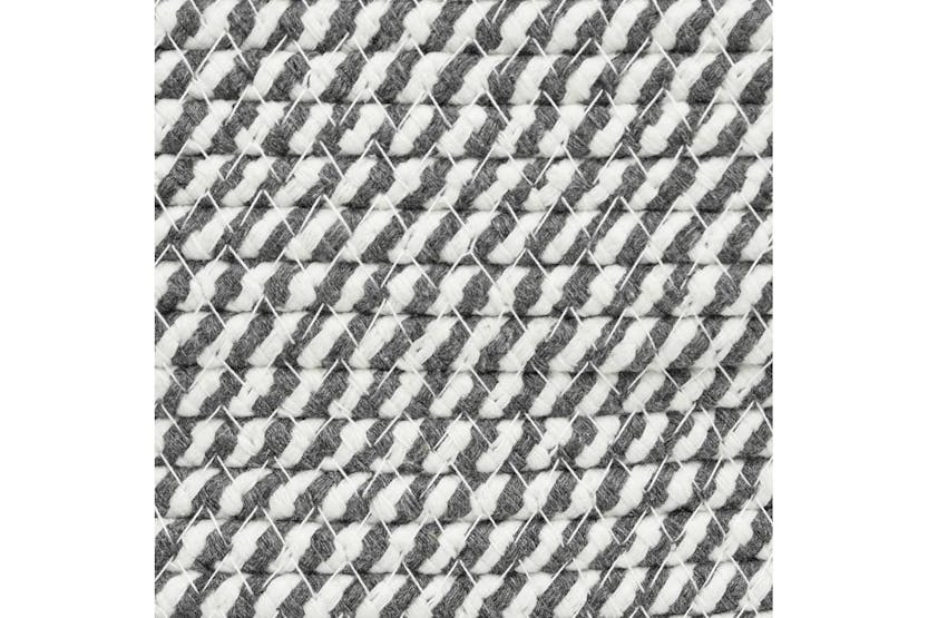 Storage Basket Grey And White 51x33 Cm Cotton Storage Basket Grey And White 51x33 Cm Cotton