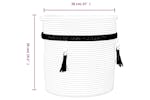 Storage Basket White 38x36 Cm Cotton Storage Basket White 38x36 Cm Cotton