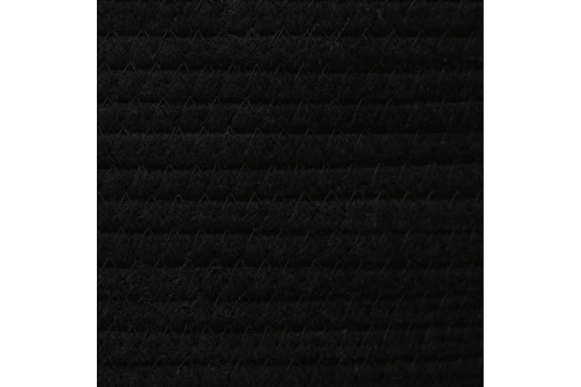 Storage Basket With Lid White And Black 40x35 Cm Cotton Storage Basket With Lid White And Black 40x35 Cm Cotton