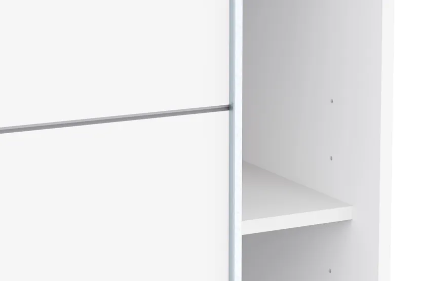 Fast Sliding Door Wardrobe | 2 Doors | White | 1.5m Fast Sliding Door Wardrobe | 2 Doors | White | 1.5m