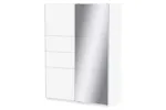 Fast Sliding Door Wardrobe with Mirror | 2 Doors | White | 1.5 m Fast Sliding Door Wardrobe with Mirror | 2 Doors | White | 1.5 m
