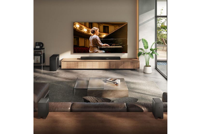 Hisense AX Series 5.1.4ch Soundbar with Wireless Subwoofer and Rear Speakers | AX5140Q Hisense AX Series 5.1.4ch Soundbar with Wireless Subwoofer and Rear Speakers | AX5140Q