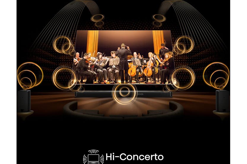 Hisense AX Series 5.1.4ch Soundbar with Wireless Subwoofer and Rear Speakers | AX5140Q Hisense AX Series 5.1.4ch Soundbar with Wireless Subwoofer and Rear Speakers | AX5140Q