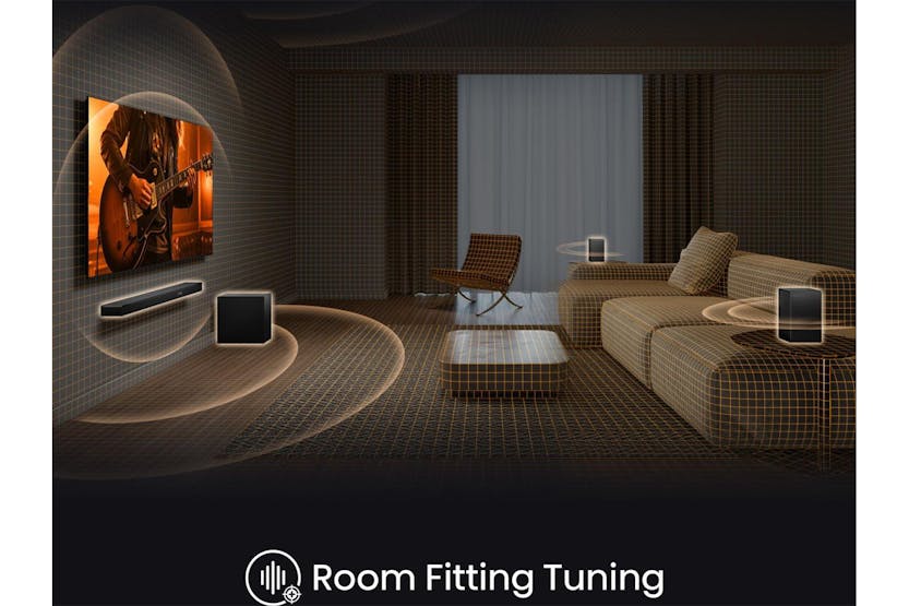 Hisense AX Series 5.1.4ch Soundbar with Wireless Subwoofer and Rear Speakers | AX5140Q Hisense AX Series 5.1.4ch Soundbar with Wireless Subwoofer and Rear Speakers | AX5140Q