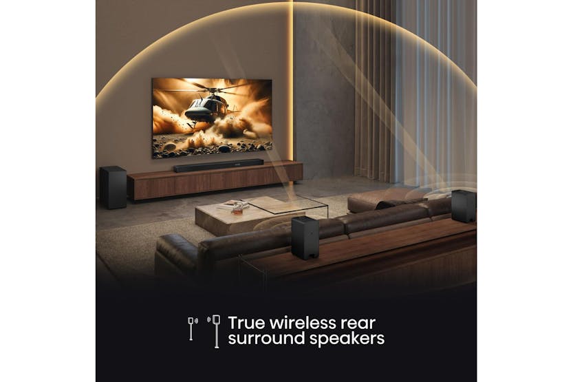 Hisense AX Series 5.1.4ch Soundbar with Wireless Subwoofer and Rear Speakers | AX5140Q Hisense AX Series 5.1.4ch Soundbar with Wireless Subwoofer and Rear Speakers | AX5140Q