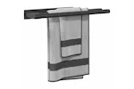 Towel Rack Black 40 X 9 X 4 Cm Stainless Steel Towel Rack Black 40 X 9 X 4 Cm Stainless Steel