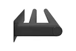 Towel Rack Black 40 X 9 X 4 Cm Stainless Steel Towel Rack Black 40 X 9 X 4 Cm Stainless Steel