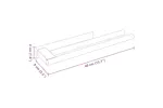 Towel Rack Black 40 X 9 X 4 Cm Stainless Steel Towel Rack Black 40 X 9 X 4 Cm Stainless Steel