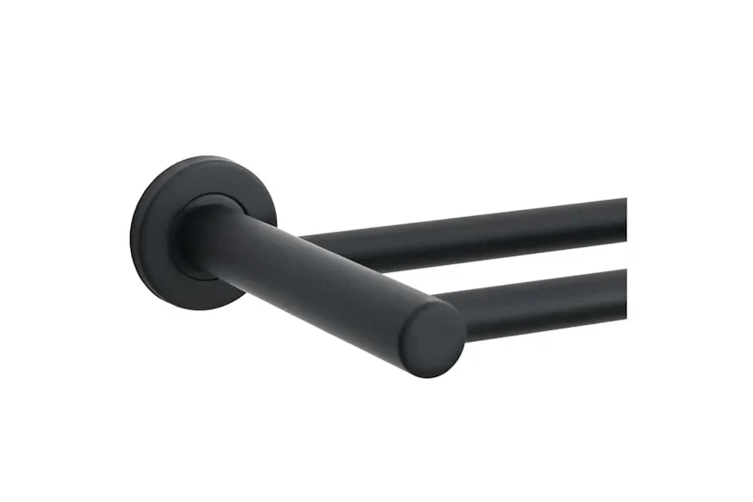 Towel Rack Black 61 X 145 X 5 Cm Stainless Steel Towel Rack Black 61 X 145 X 5 Cm Stainless Steel