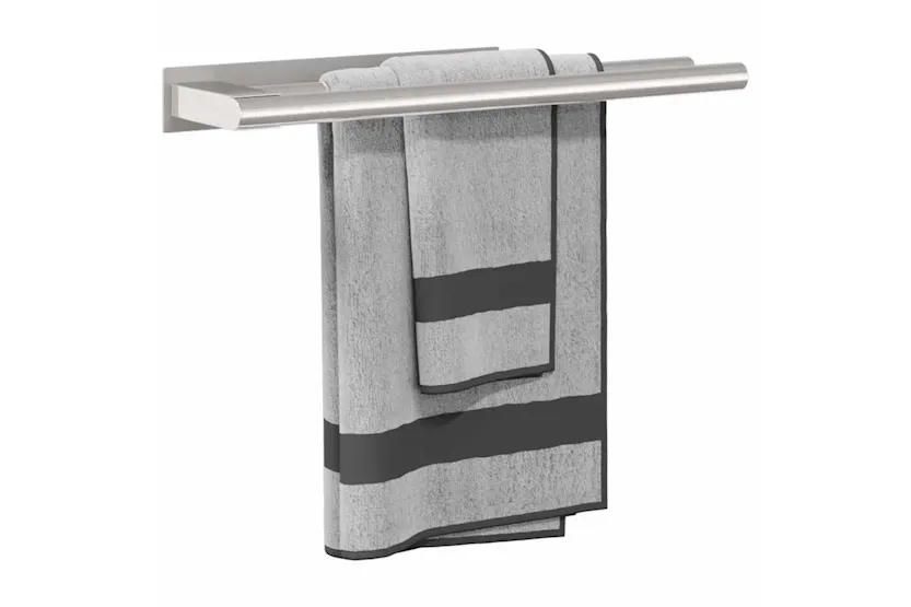 Towel Rack Silver 40 X 9 X 4 Cm Stainless Steel Towel Rack Silver 40 X 9 X 4 Cm Stainless Steel