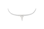 Wall Mounted Aluminium Bulls Head Decoration Silver 96 Cm Wall Mounted Aluminium Bulls Head Decoration Silver 96 Cm