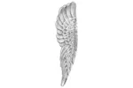Wings Sculpture Silver 31 X 5 X 91 Cm Aluminium Wings Sculpture Silver 31 X 5 X 91 Cm Aluminium