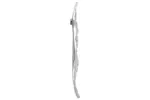 Wings Sculpture Silver 31 X 5 X 91 Cm Aluminium Wings Sculpture Silver 31 X 5 X 91 Cm Aluminium
