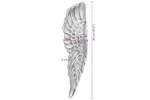 Wings Sculpture Silver 31 X 5 X 91 Cm Aluminium Wings Sculpture Silver 31 X 5 X 91 Cm Aluminium